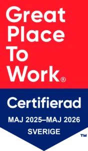 Great Place To Work, certifierad maj 2025 till maj 2026, Sverige
